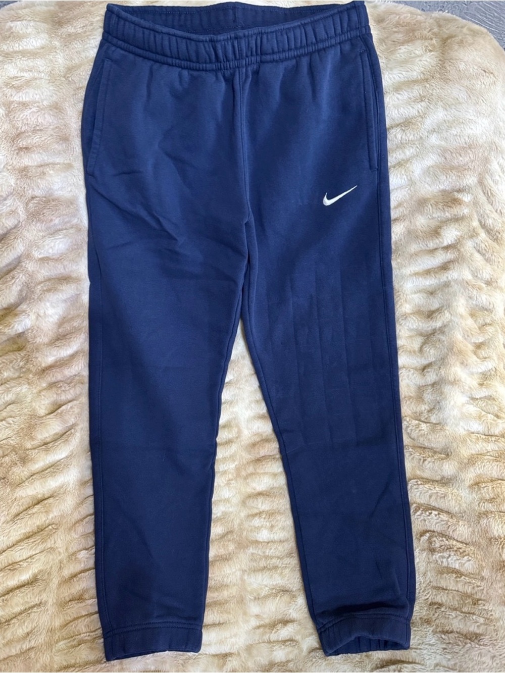 Women’s S Nike Navy Fleece Joggers with Swoosh
